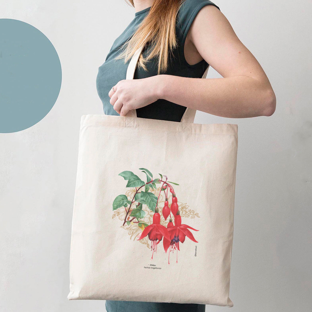 Bolsa de tela Flora Chilena: Chilco