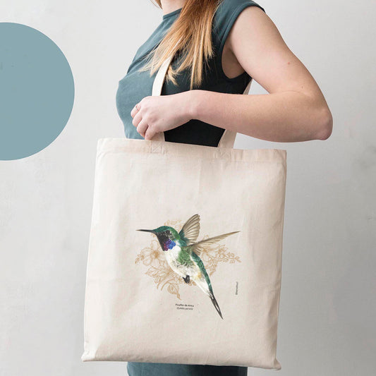 Bolsa de tela Aves de Chile: Picaflor de Arica