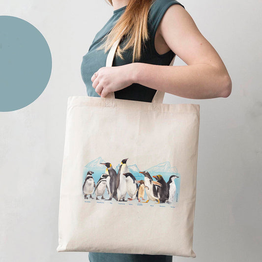 Bolsa de tela Mar de Chile: Pingüinos
