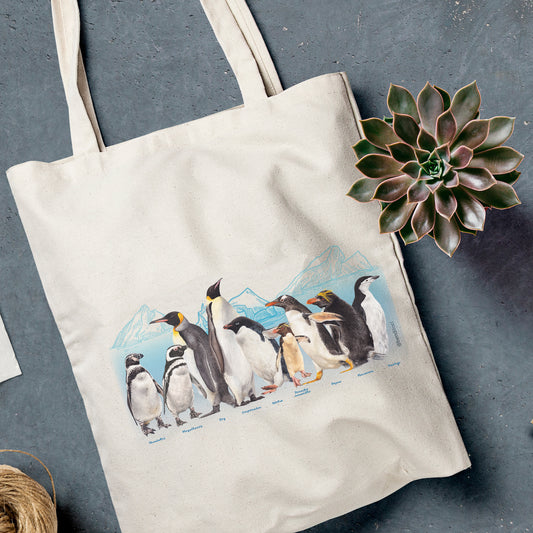Bolsa de tela Mar de Chile: Pingüinos