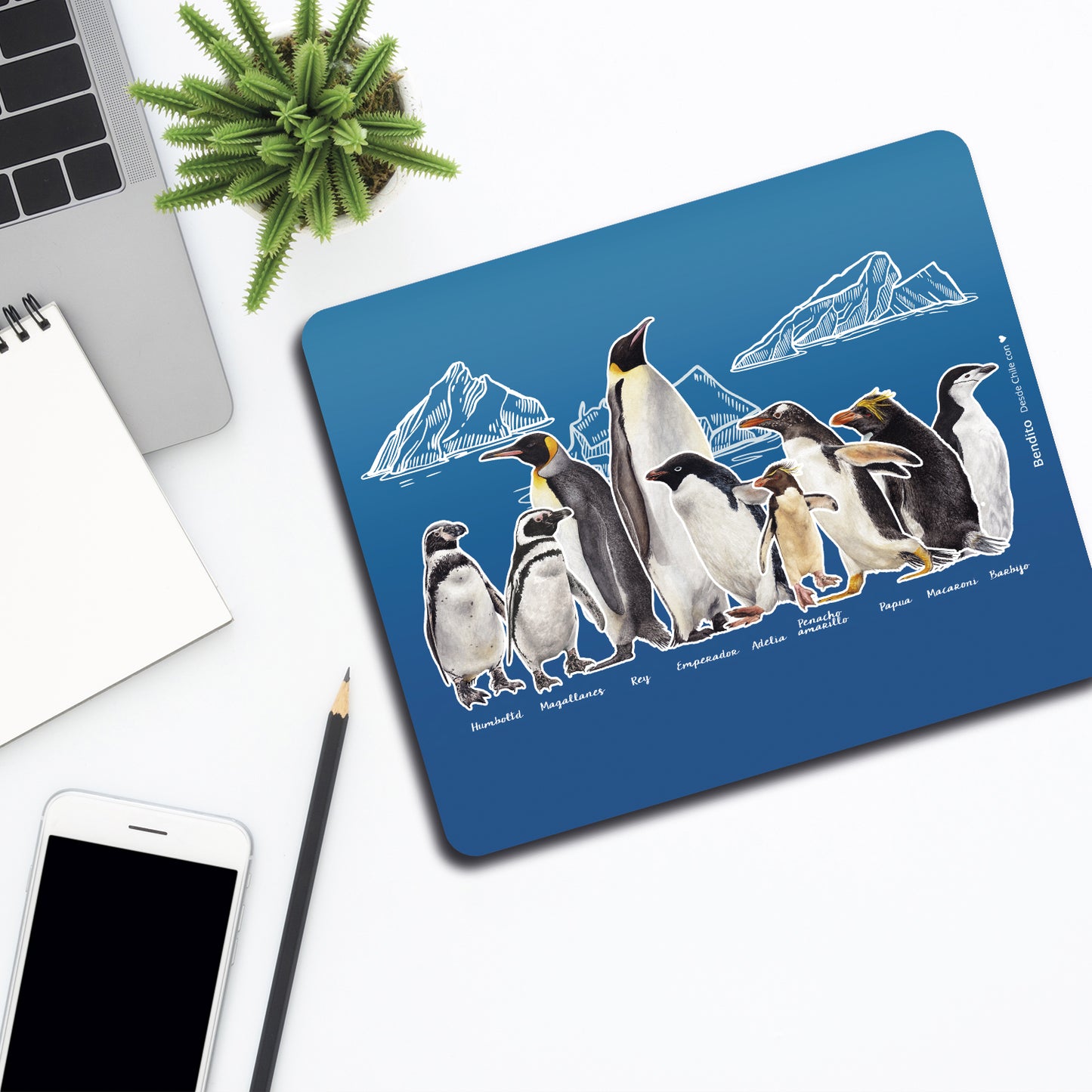 Mousepad Pingüinos de Chile