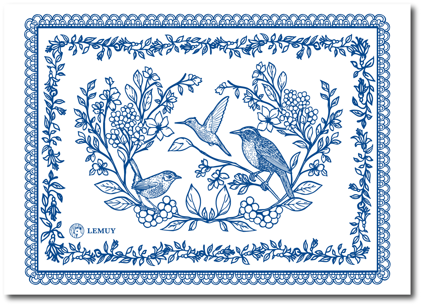 Tabla Vidrio Willow Azul