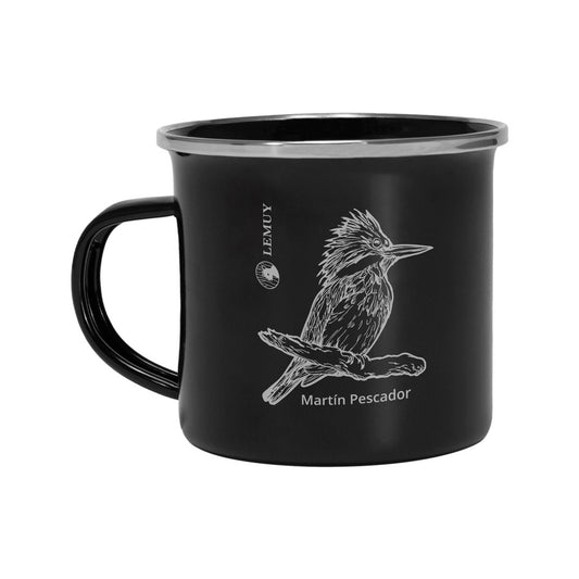 Tazón negro Martín Pescador