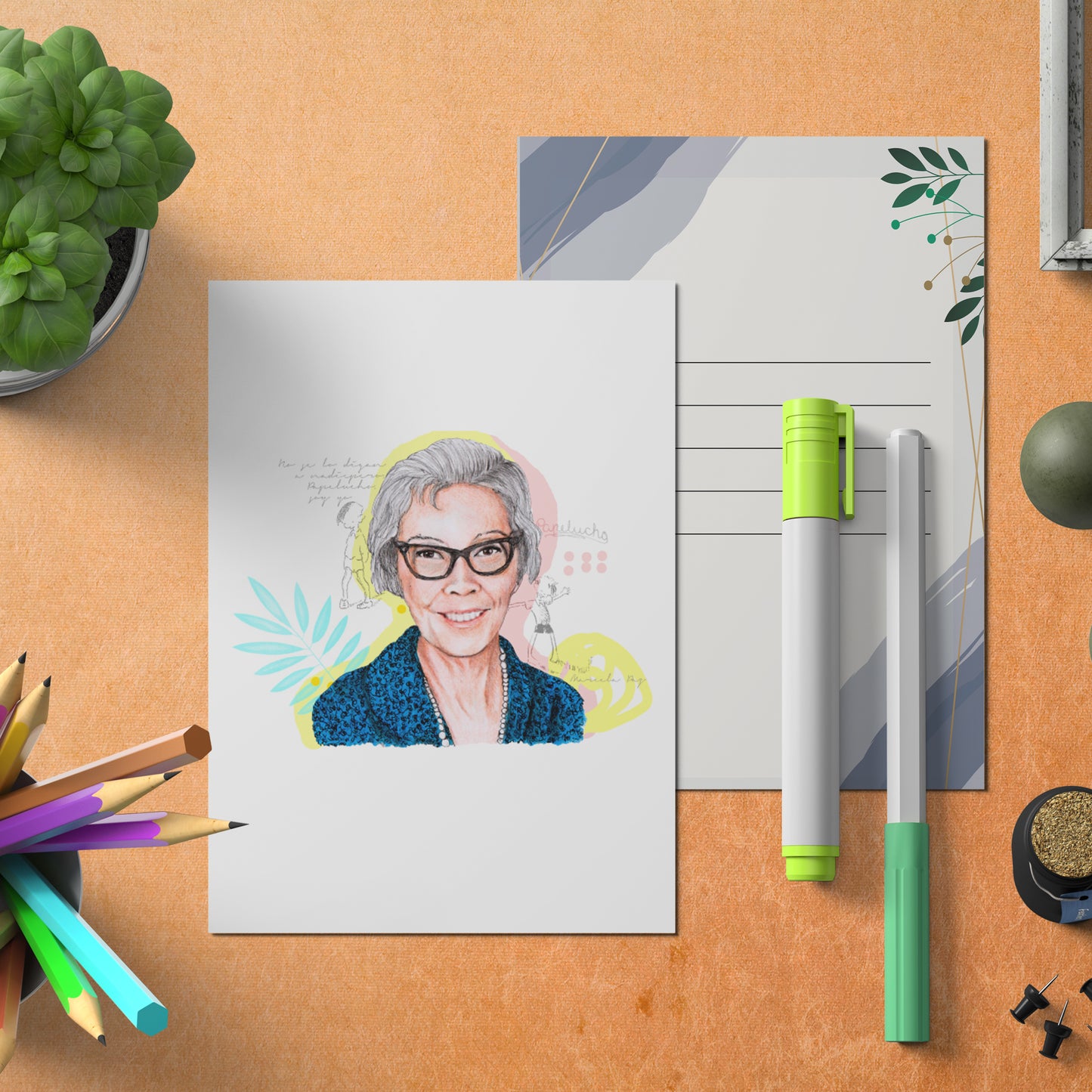 Set 4 postales Mujeres chilenas