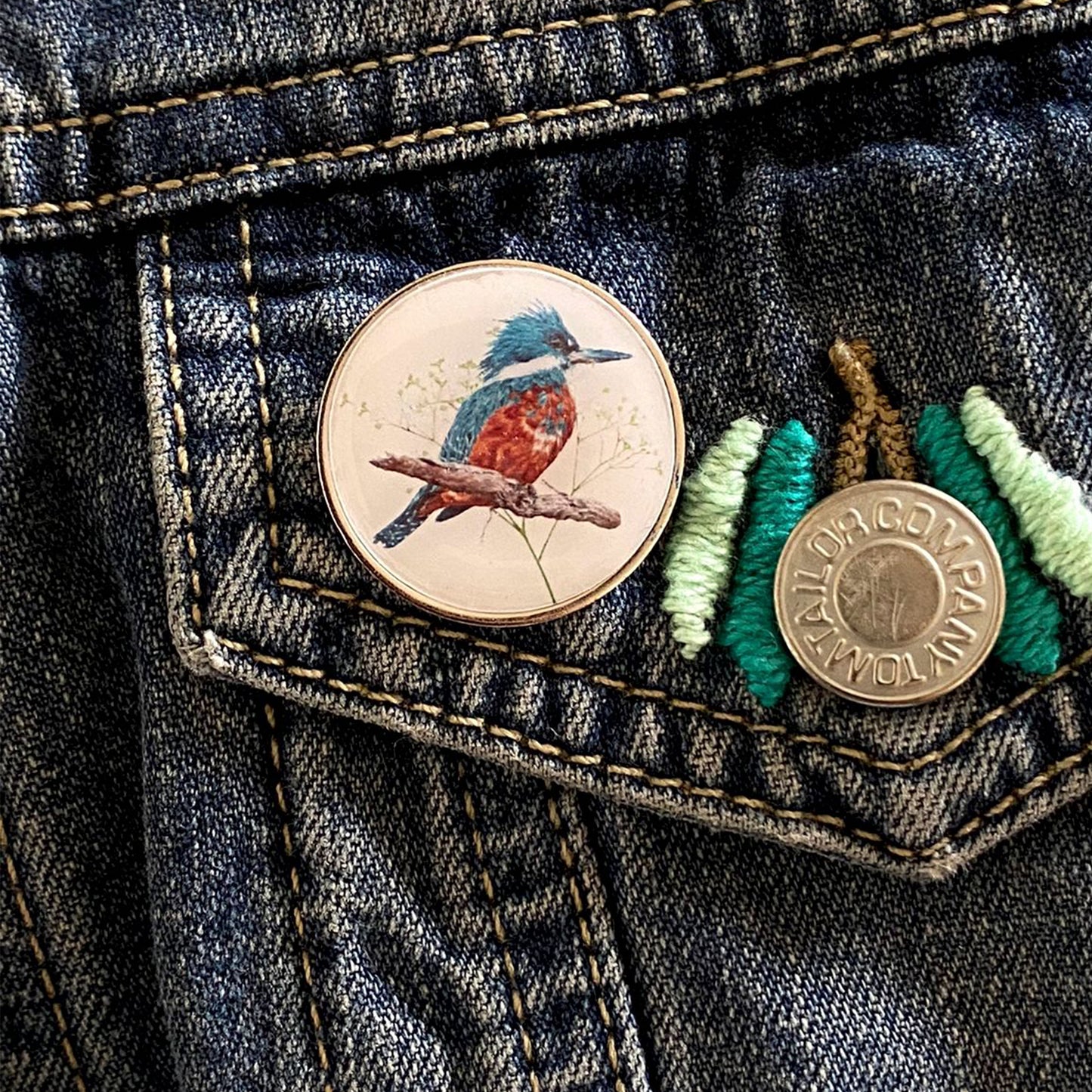 Pin metálico Martin Pescador