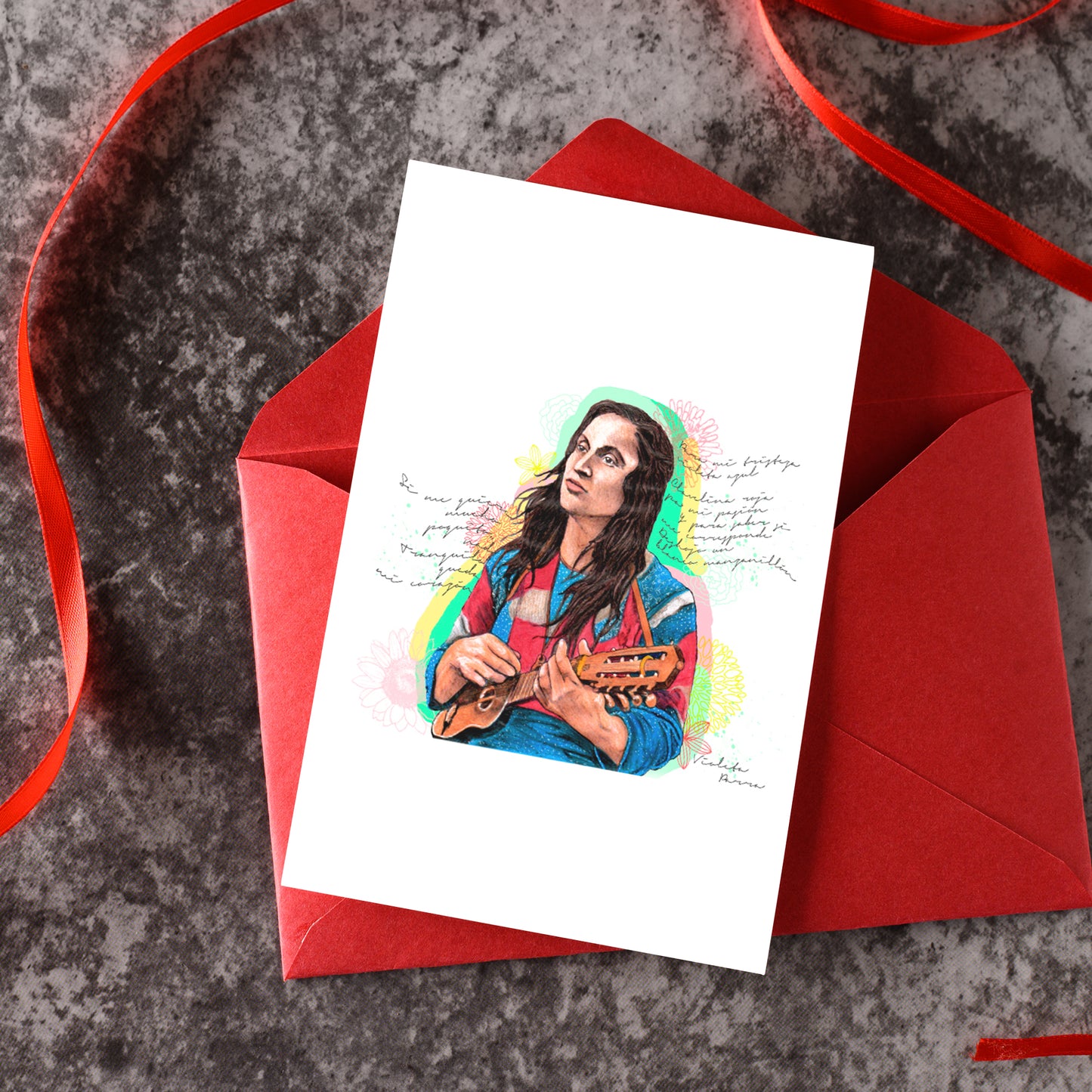 Set 4 postales Mujeres chilenas