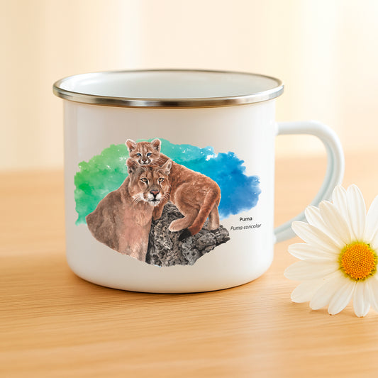 Tazón enlozado Puma