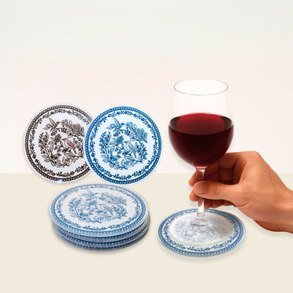 Set 4 Posavasos Willow Azul