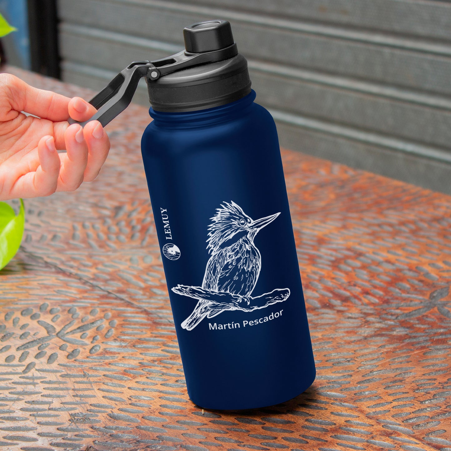 Termo Botella Martin Pescador