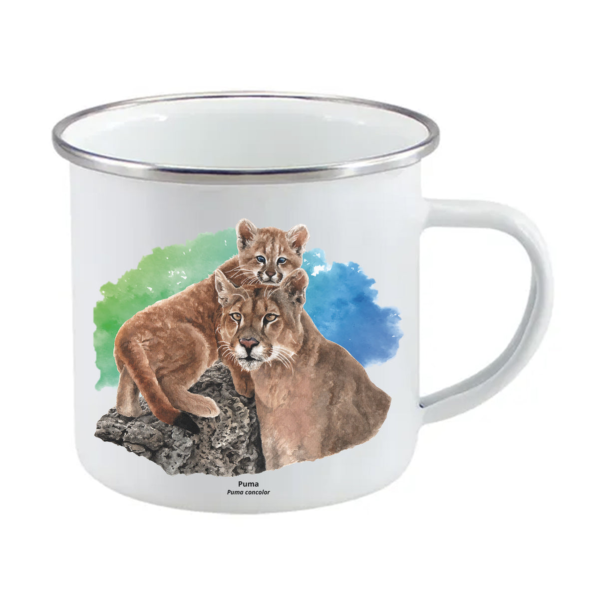 Tazón enlozado Puma