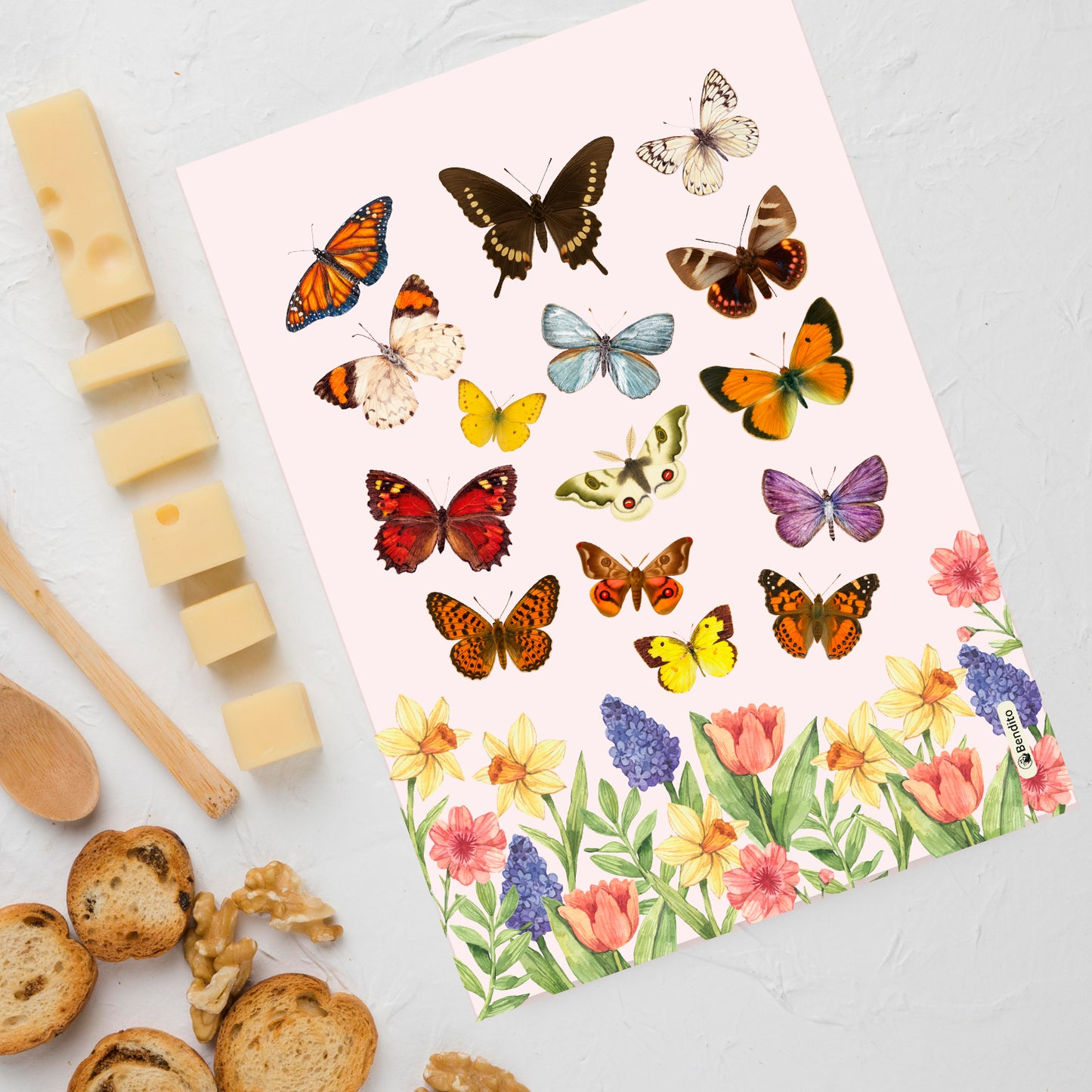 Tabla Vidrio Mariposas de Chile