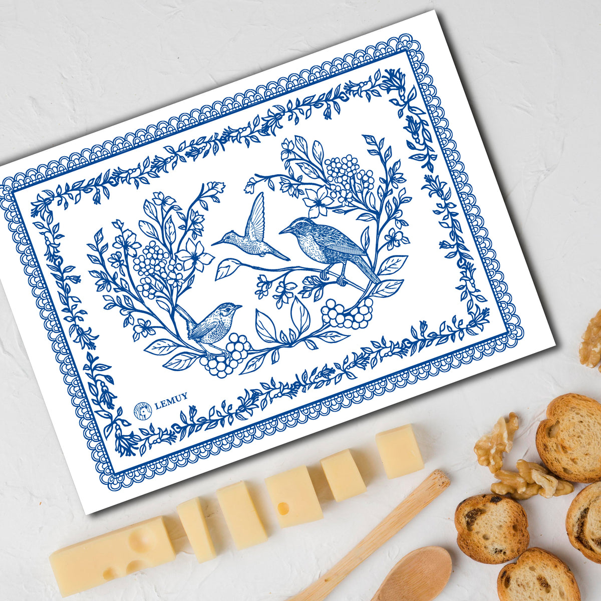 Tabla Vidrio Willow Azul