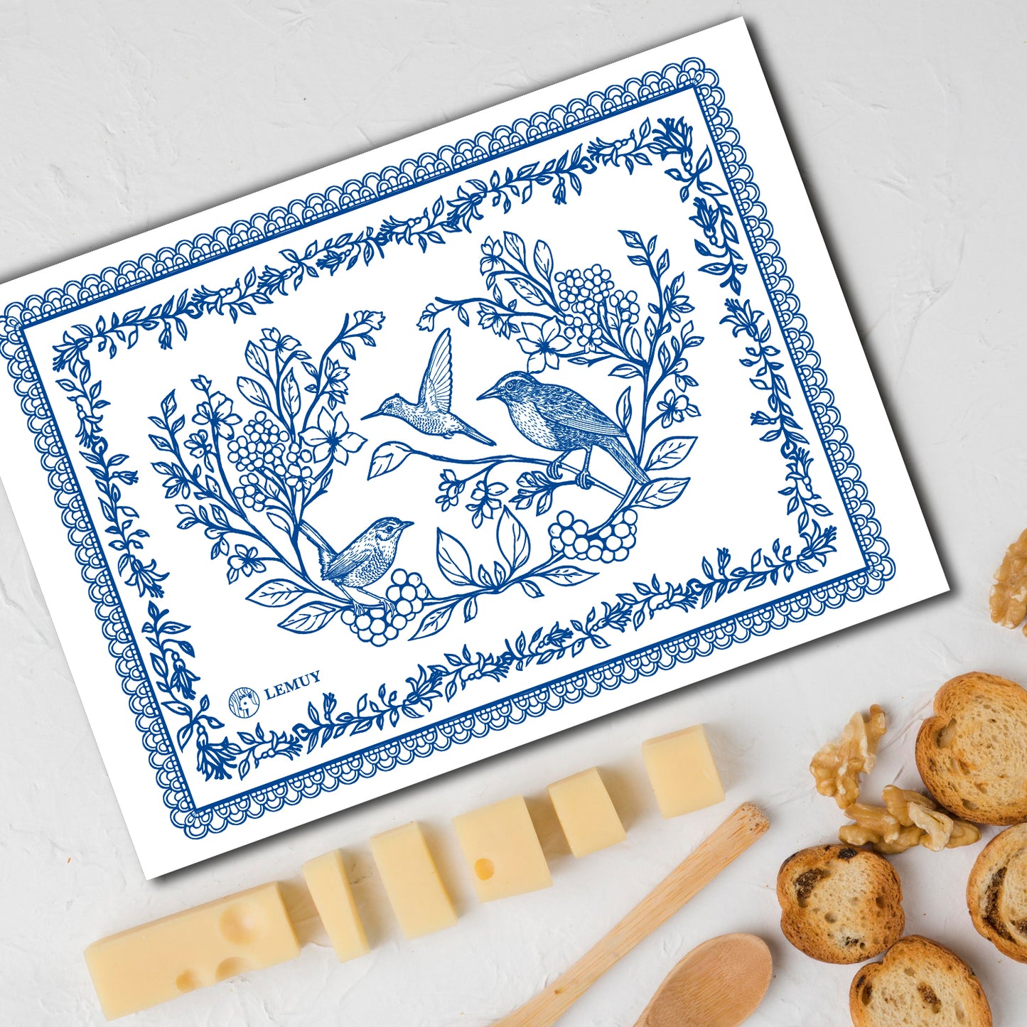 Tabla Vidrio Willow Azul