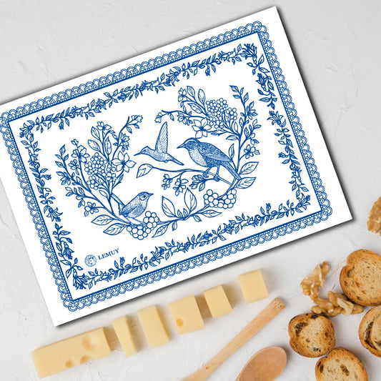 Tabla Vidrio Willow Azul