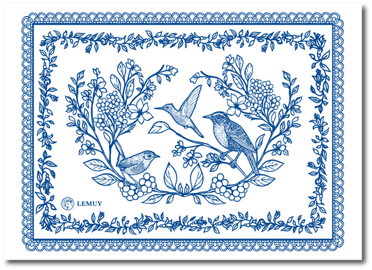 Tabla Vidrio Willow Azul
